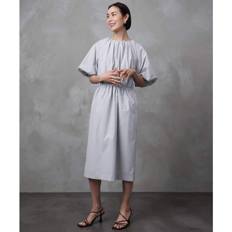 ライトグレー | [機能性素材]スピンドルデザインワンピース | MICHEL KLEIN