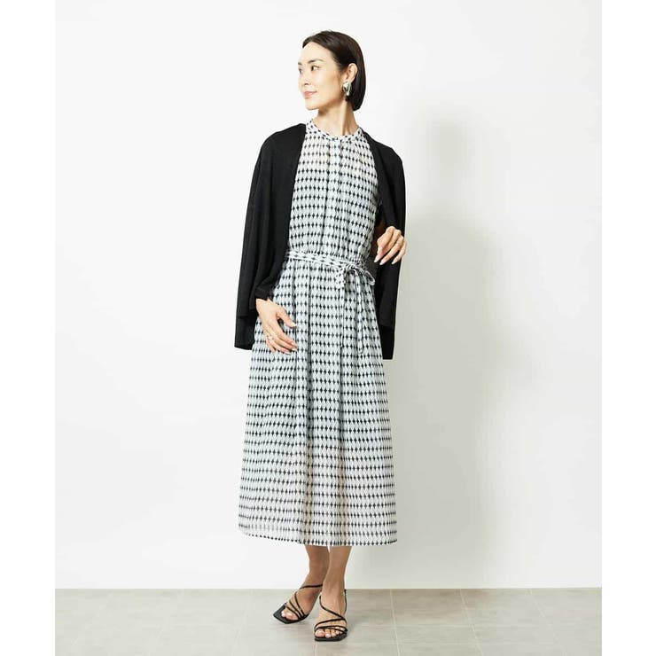 ジオメトリック柄ワンピース | MICHEL KLEIN | 詳細画像5 