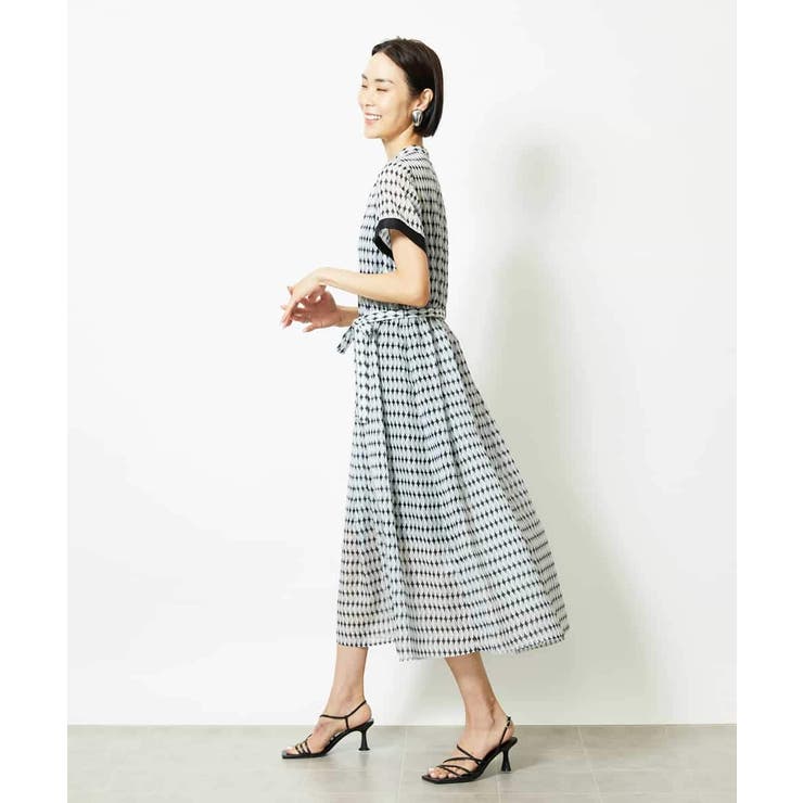 ジオメトリック柄ワンピース | MICHEL KLEIN | 詳細画像8 