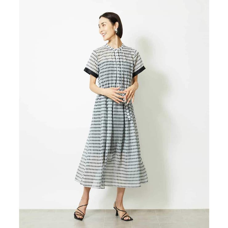 ジオメトリック柄ワンピース | MICHEL KLEIN | 詳細画像9 