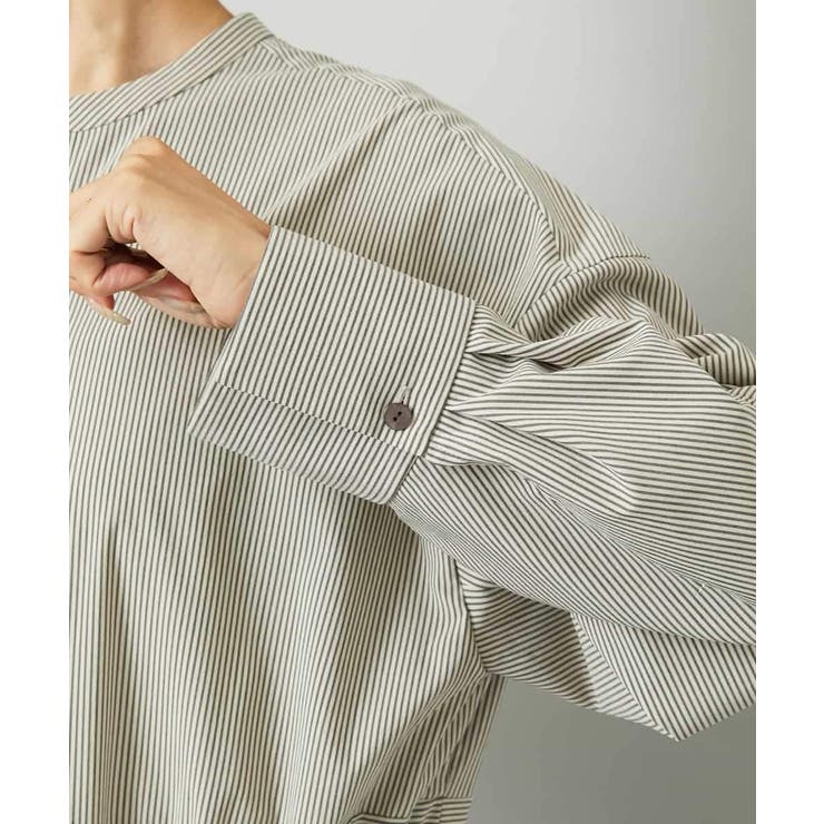 オーバーサイズストライプシャツワンピース | MICHEL KLEIN | 詳細画像25 