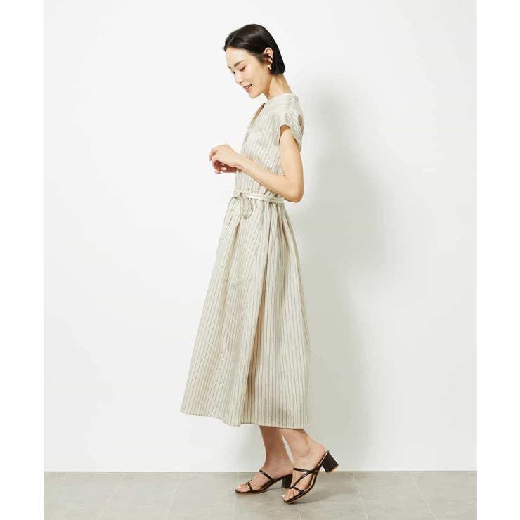 ストライプギャザーワンピース | MICHEL KLEIN | 詳細画像5 