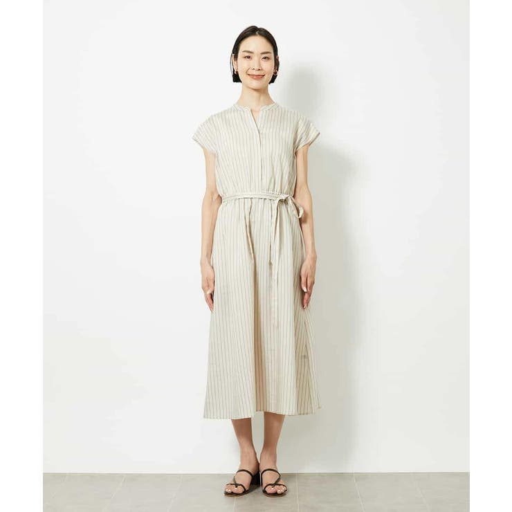 ストライプギャザーワンピース | MICHEL KLEIN | 詳細画像6 