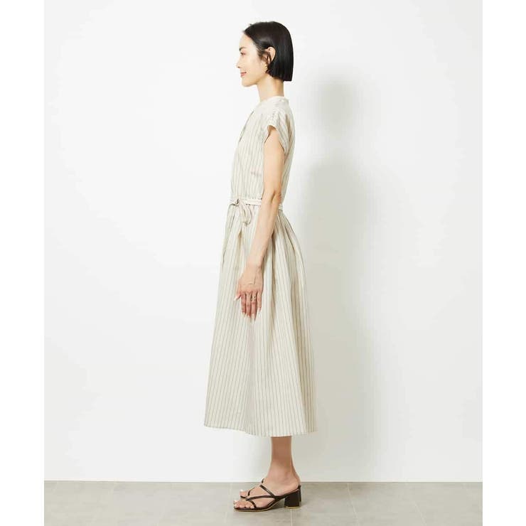 ストライプギャザーワンピース | MICHEL KLEIN | 詳細画像7 