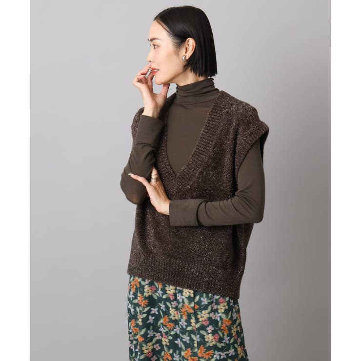 フェザータッチVネックベスト | MICHEL KLEIN | 詳細画像35 