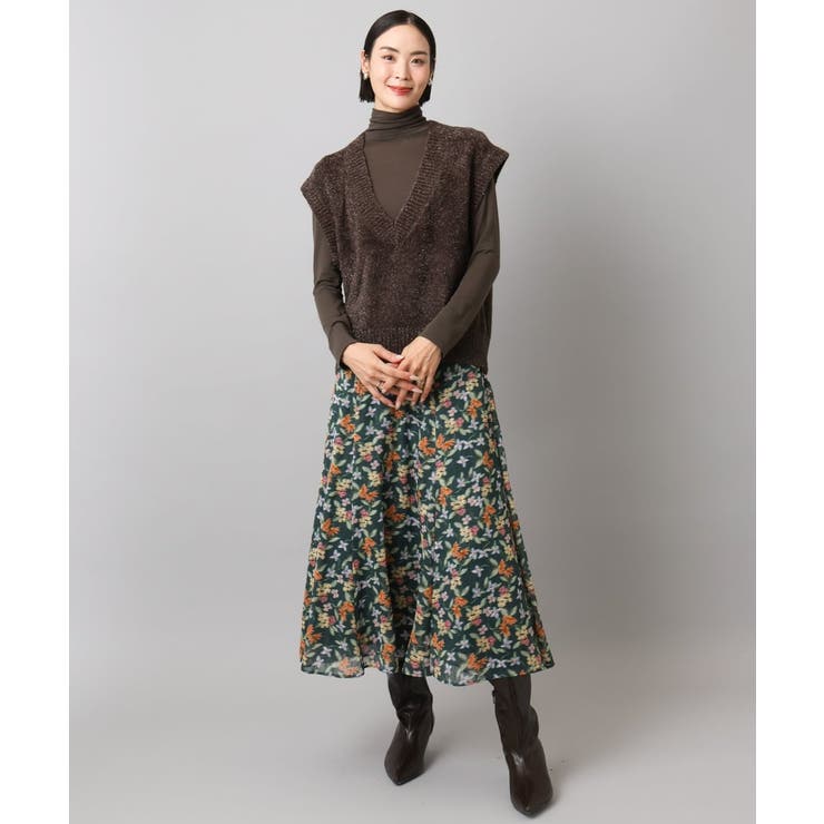 フェザータッチVネックベスト | MICHEL KLEIN | 詳細画像37 