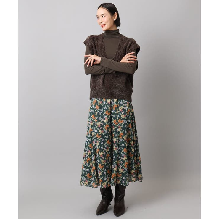 フェザータッチVネックベスト | MICHEL KLEIN | 詳細画像38 