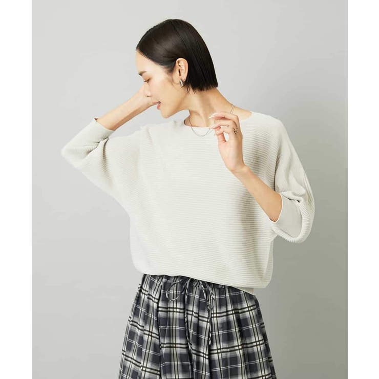 ［定番人気］ホールガーメント(R)ドルマンスリーブニット（7分袖） | MICHEL KLEIN | 詳細画像17 