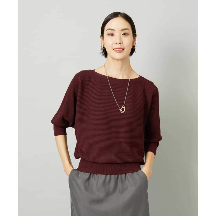 ［定番人気］ホールガーメント(R)ドルマンスリーブニット（7分袖） | MICHEL KLEIN | 詳細画像7 