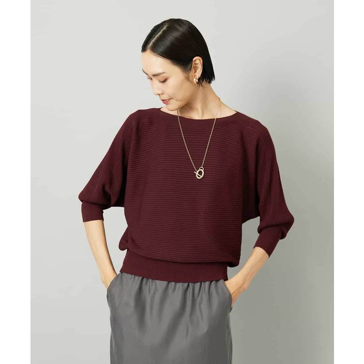 ［定番人気］ホールガーメント(R)ドルマンスリーブニット（7分袖） | MICHEL KLEIN | 詳細画像8 