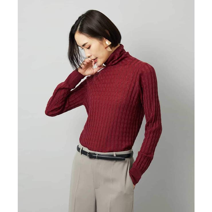 シアーケーブルハイネックニット | MICHEL KLEIN | 詳細画像28 