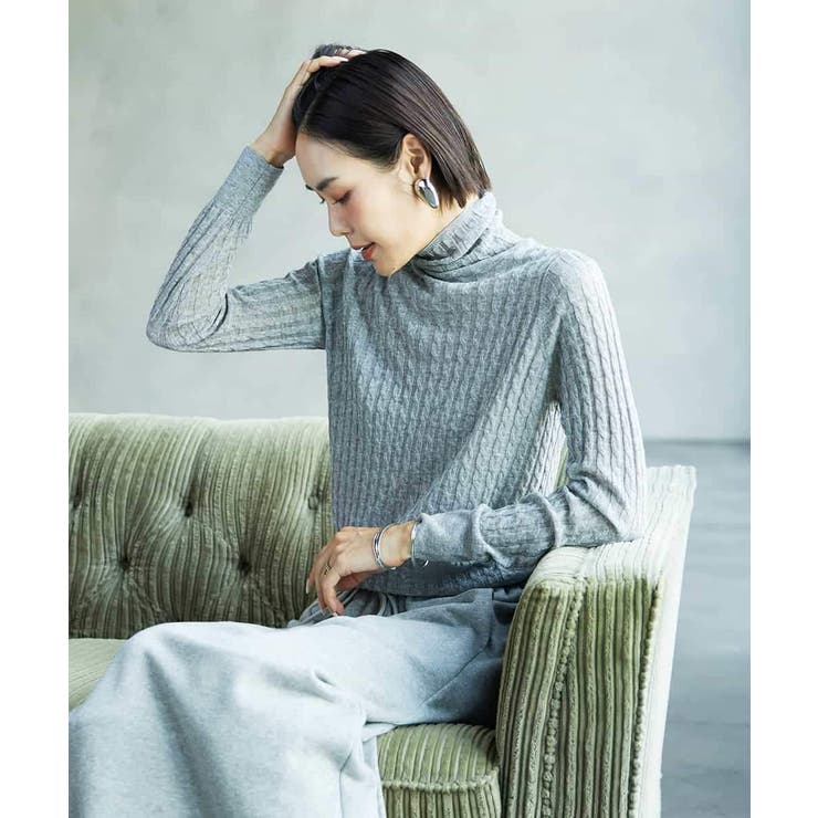 シアーケーブルハイネックニット | MICHEL KLEIN | 詳細画像3 