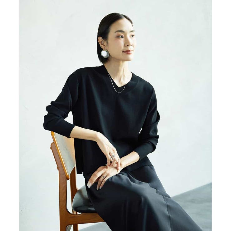 ブラック | Vネックニット | MICHEL KLEIN