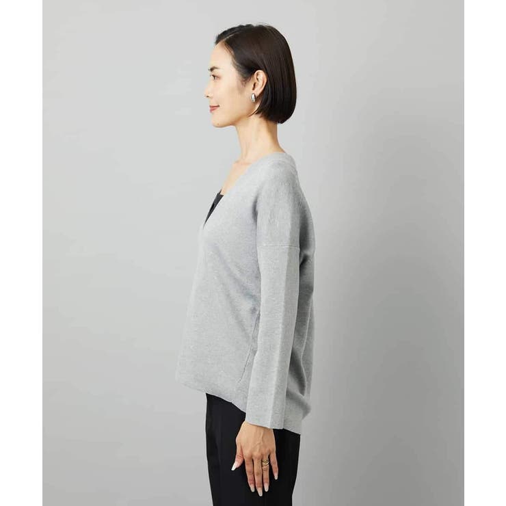 深Vネックニットプルオーバー | MICHEL KLEIN | 詳細画像21 