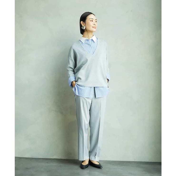 深Vネックニットプルオーバー | MICHEL KLEIN | 詳細画像4 