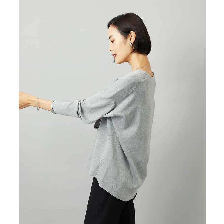 深Vネックニットプルオーバー | MICHEL KLEIN | 詳細画像6 