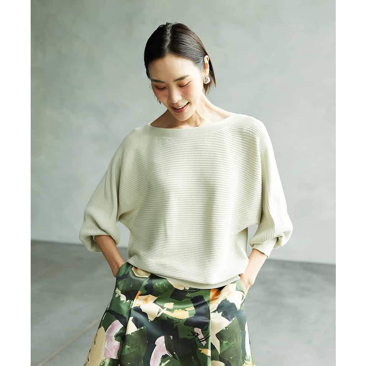 ホールガーメント(R)ドルマンスリーブニット | MICHEL KLEIN | 詳細画像1 