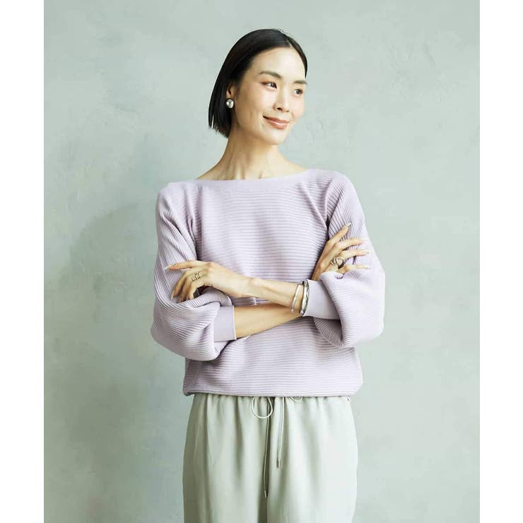 ラベンダー | ホールガーメント(R)ドルマンスリーブニット | MICHEL KLEIN