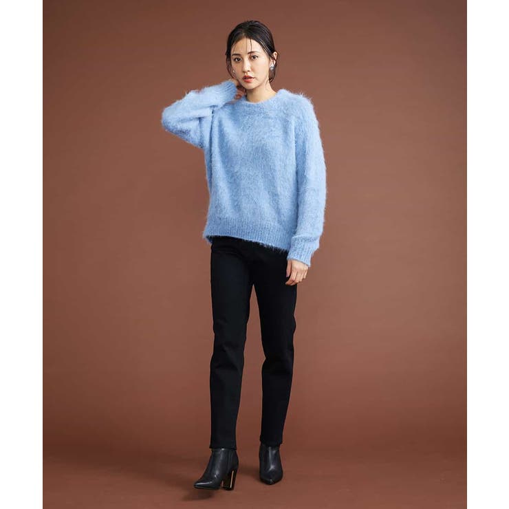 アルパカ混シャギーニット[品番：ITKW0009925]｜MICHEL KLEIN