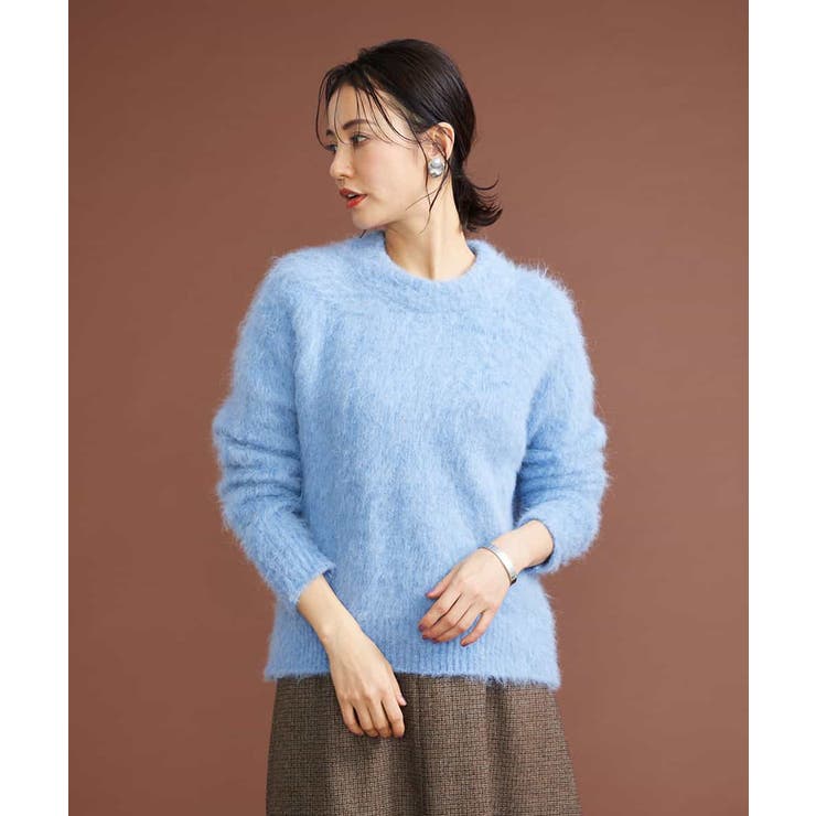 アルパカ混シャギーニット[品番：ITKW0009925]｜MICHEL KLEIN