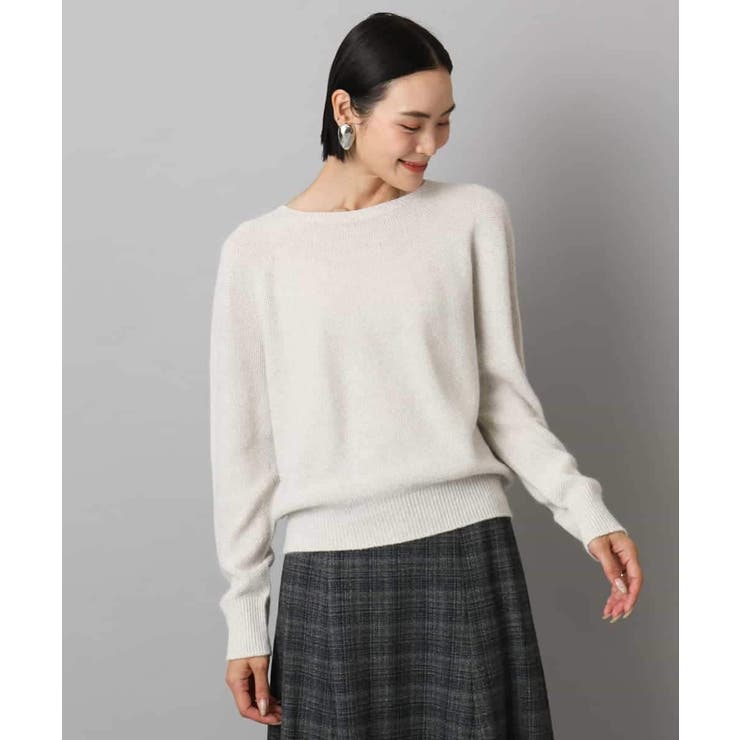 グレージュ | ホールガーメント（R）クルーネックニット | MICHEL KLEIN