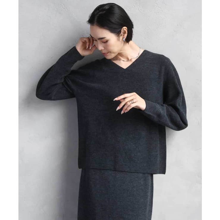 [セットアップ対応]Vネックニット | MICHEL KLEIN | 詳細画像17 