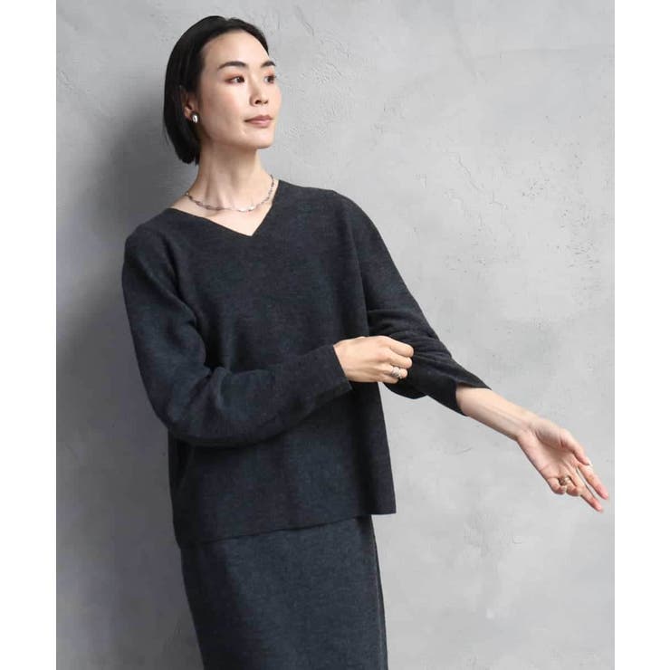 [セットアップ対応]Vネックニット | MICHEL KLEIN | 詳細画像18 