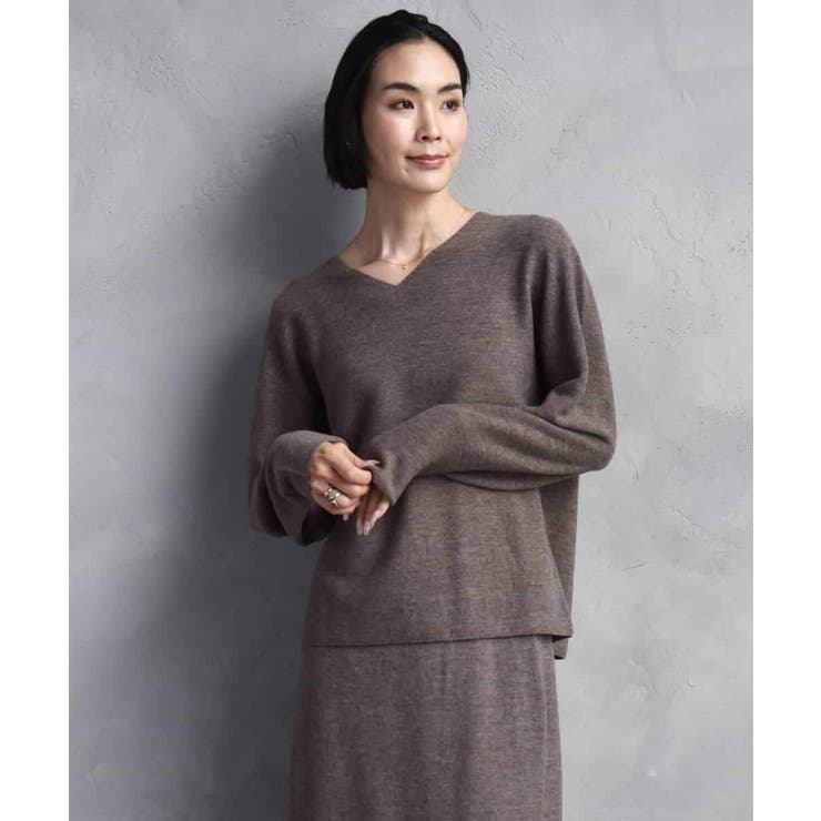 [セットアップ対応]Vネックニット | MICHEL KLEIN | 詳細画像3 