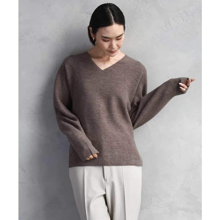 [セットアップ対応]Vネックニット | MICHEL KLEIN | 詳細画像7 