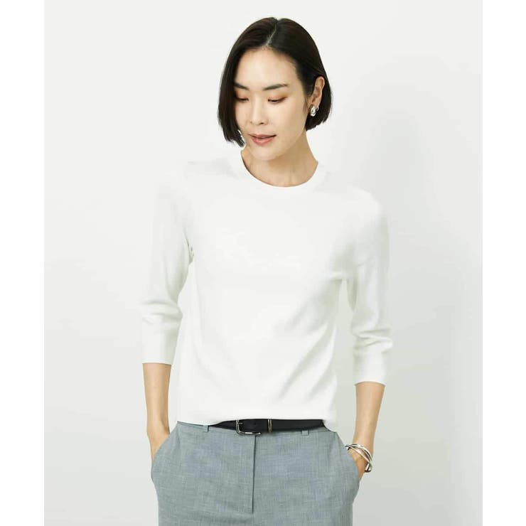 [アンサンブル対応]コンパクトニットプルオーバー | MICHEL KLEIN | 詳細画像1 