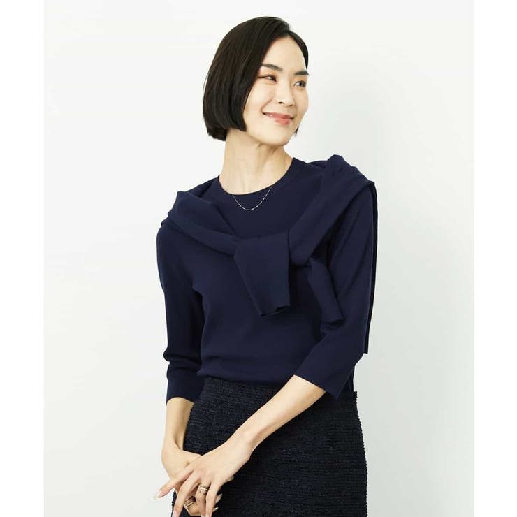 [アンサンブル対応]コンパクトニットプルオーバー | MICHEL KLEIN | 詳細画像34 