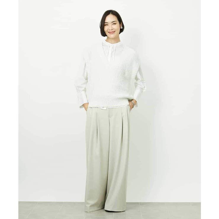 ツィードライクVネックベスト | MICHEL KLEIN | 詳細画像10 