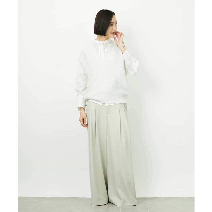 ツィードライクVネックベスト | MICHEL KLEIN | 詳細画像13 