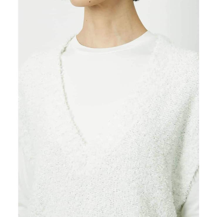 ツィードライクVネックベスト | MICHEL KLEIN | 詳細画像21 