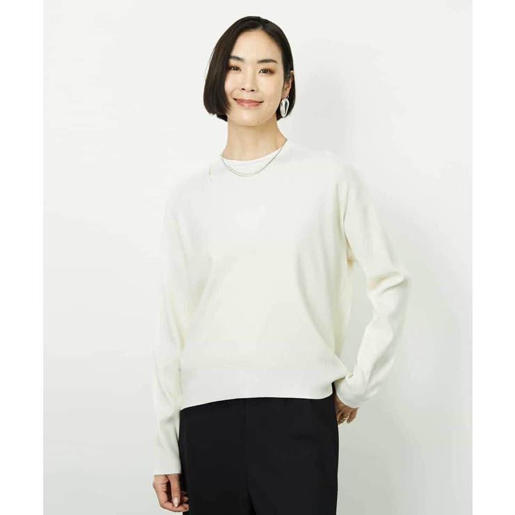 Vネックニットプルオーバー | MICHEL KLEIN | 詳細画像13 