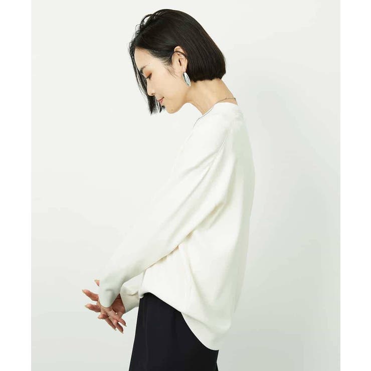 Vネックニットプルオーバー | MICHEL KLEIN | 詳細画像14 