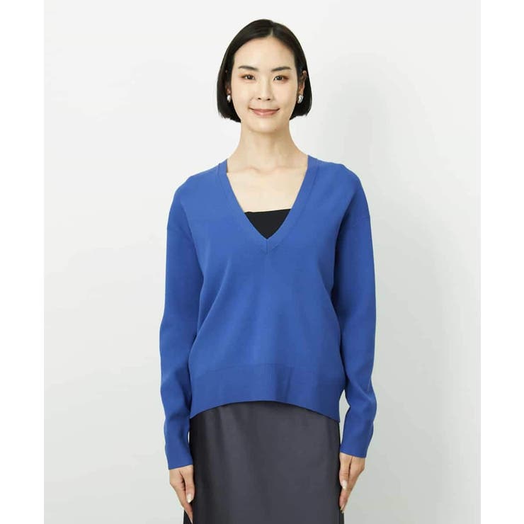 Vネックニットプルオーバー | MICHEL KLEIN | 詳細画像19 