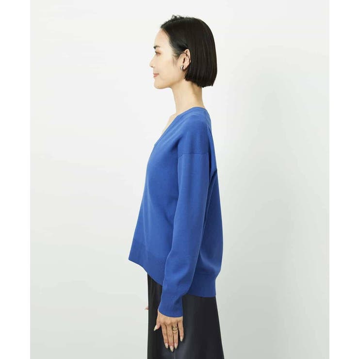 Vネックニットプルオーバー | MICHEL KLEIN | 詳細画像20 