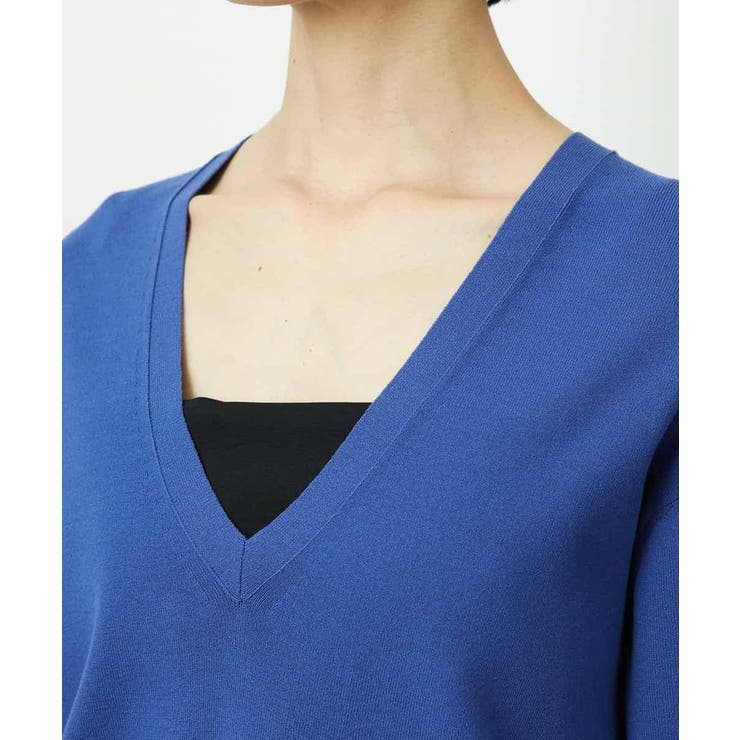 Vネックニットプルオーバー | MICHEL KLEIN | 詳細画像22 