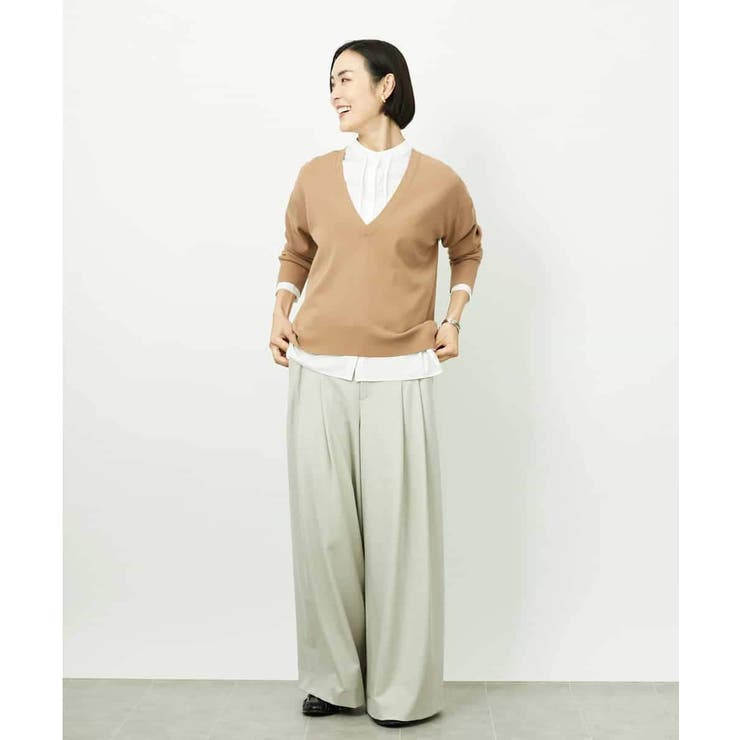 Vネックニットプルオーバー | MICHEL KLEIN | 詳細画像41 