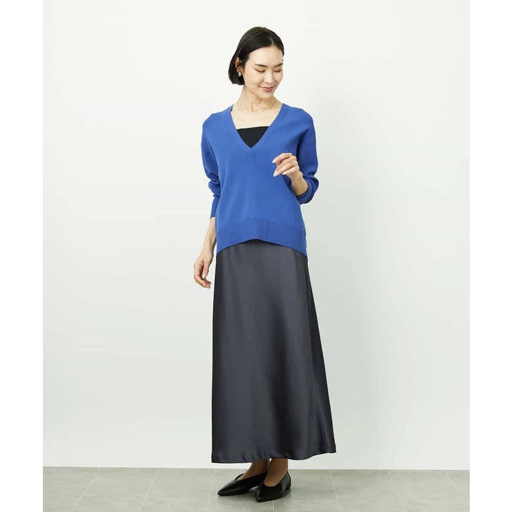 Vネックニットプルオーバー | MICHEL KLEIN | 詳細画像6 