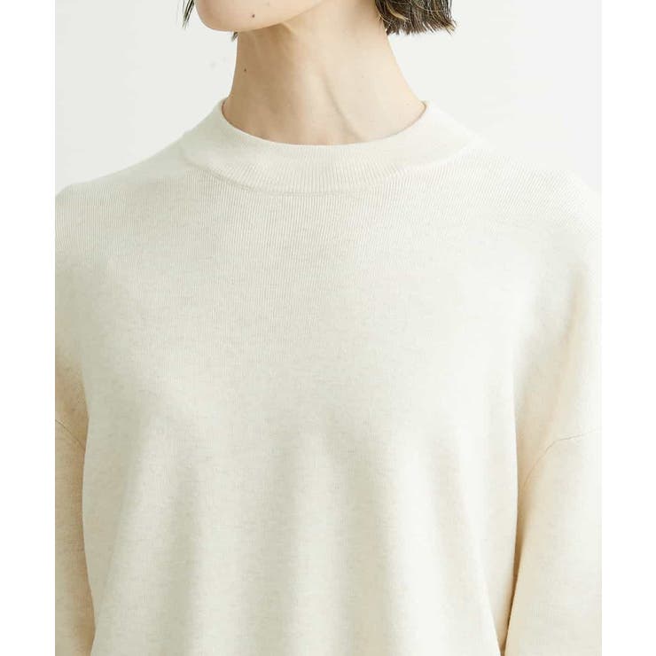 MICHEL  / ミッシェルクラン [メディア着用]モックネックリブニット（セットアップ対応） メディア着用]モックネックリブニット（セットアップ対応