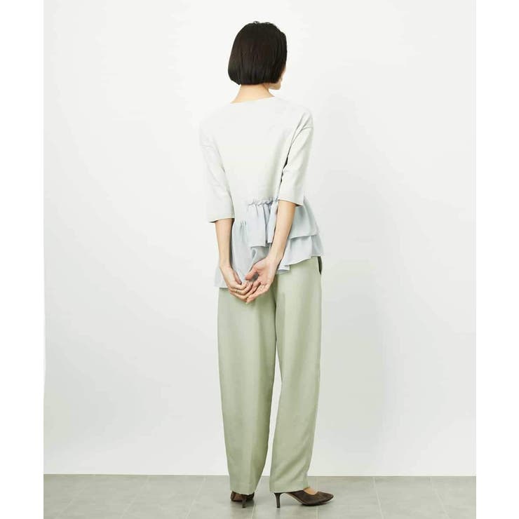 裾切替フレアニットプルオーバー | MICHEL KLEIN | 詳細画像10 