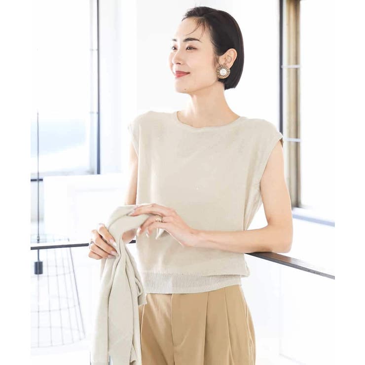 [アンサンブル対応]スパンコールフレンチスリーブニット | MICHEL KLEIN | 詳細画像12 