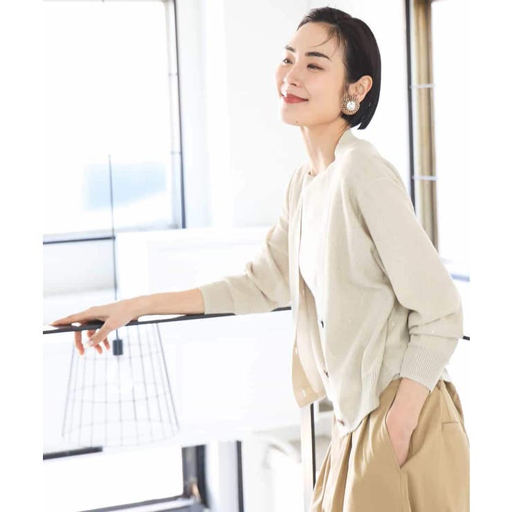 [アンサンブル対応]スパンコールフレンチスリーブニット | MICHEL KLEIN | 詳細画像15 