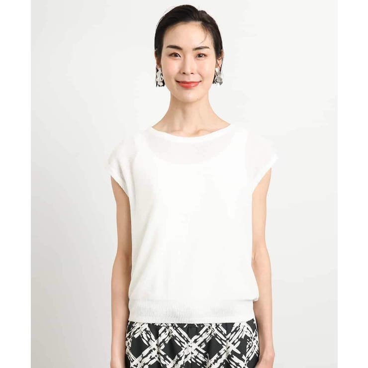 [アンサンブル対応]スパンコールフレンチスリーブニット | MICHEL KLEIN | 詳細画像18 