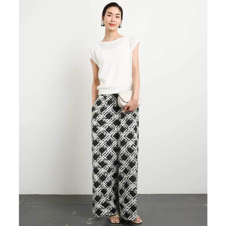 [アンサンブル対応]スパンコールフレンチスリーブニット | MICHEL KLEIN | 詳細画像4 