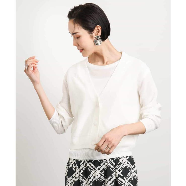 [アンサンブル対応]スパンコールフレンチスリーブニット | MICHEL KLEIN | 詳細画像8 