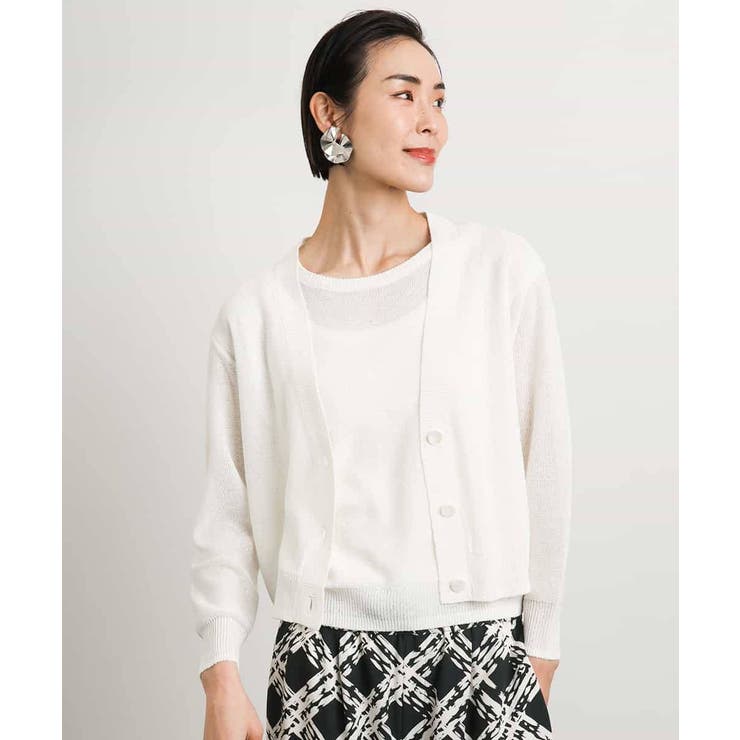 [アンサンブル対応]スパンコールフレンチスリーブニット | MICHEL KLEIN | 詳細画像9 