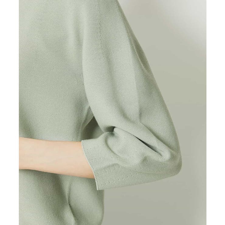 [1枚着としておすすめ]ホールガーメント(R)Vネックボリュームスリーブニット | MICHEL KLEIN | 詳細画像31 